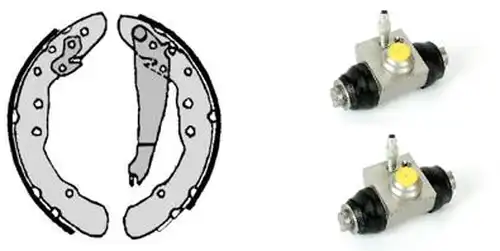 комплект спирачна челюст BREMBO H 85 032