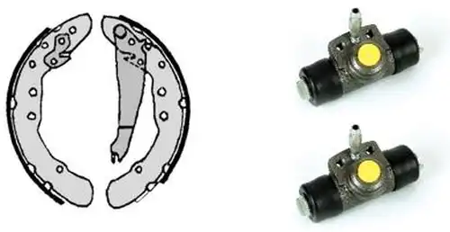 комплект спирачна челюст BREMBO H 85 034