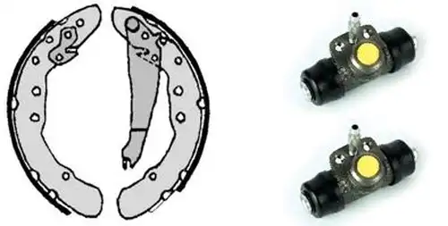 комплект спирачна челюст BREMBO H 85 035