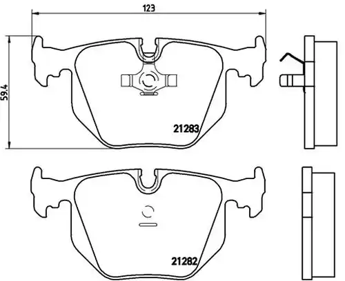 накладки BREMBO P 06 016
