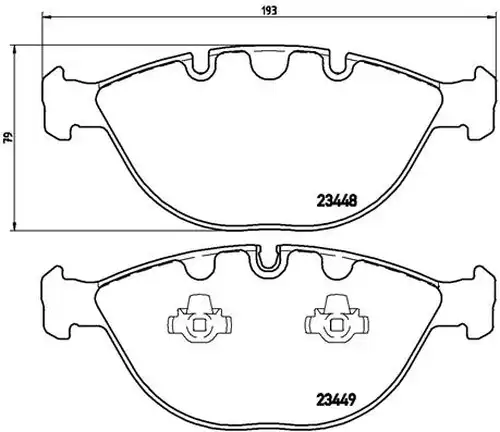 накладки BREMBO P 06 028