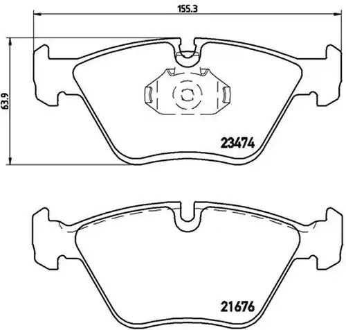накладки BREMBO P 06 042
