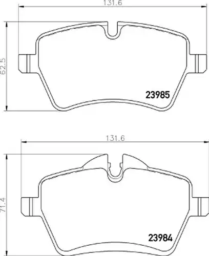 накладки BREMBO P 06 104