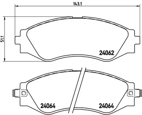 накладки BREMBO P 10 006