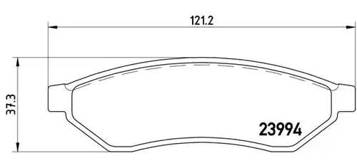 накладки BREMBO P 10 008