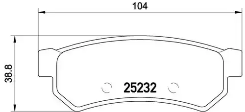 накладки BREMBO P 10 053