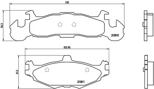 накладки BREMBO P 11 001