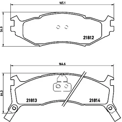 накладки BREMBO P 11 006