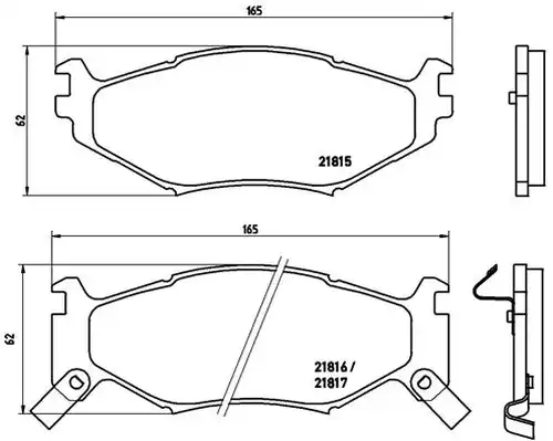 накладки BREMBO P 11 007
