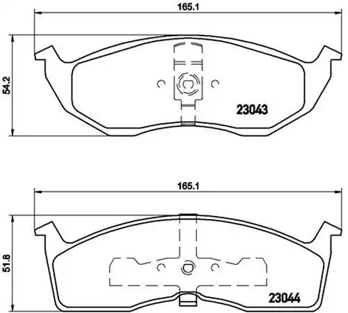 накладки BREMBO P 11 008