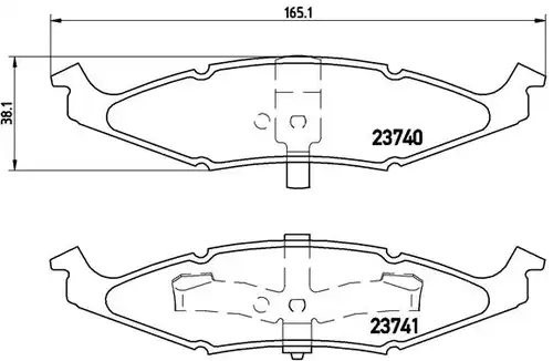 накладки BREMBO P 11 009