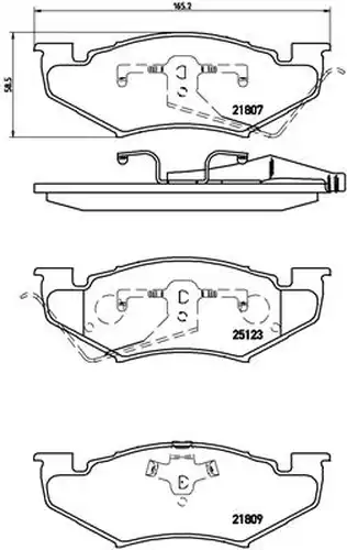 накладки BREMBO P 11 020