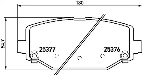 накладки BREMBO P 11 032