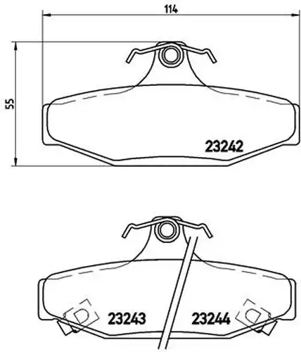 накладки BREMBO P 15 004