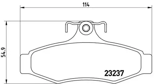 накладки BREMBO P 15 005