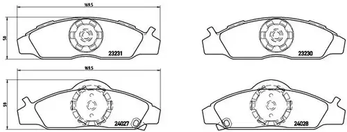 накладки BREMBO P 15 008