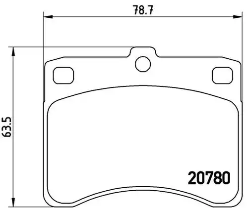 накладки BREMBO P 16 003