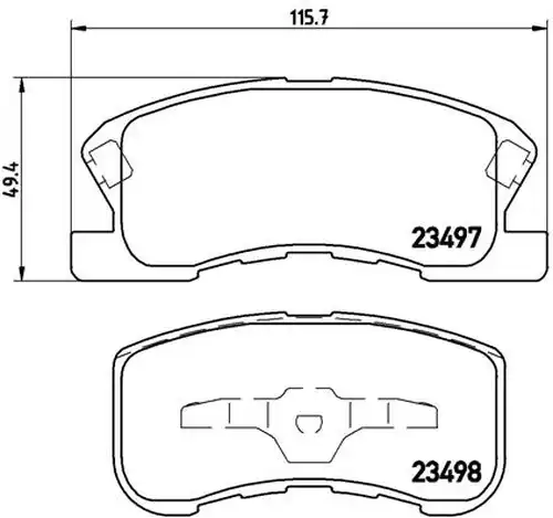 накладки BREMBO P 16 008