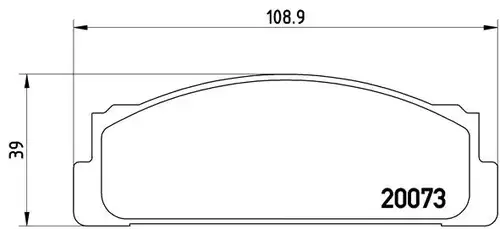накладки BREMBO P 23 003
