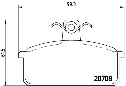 накладки BREMBO P 23 018
