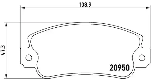 накладки BREMBO P 23 021