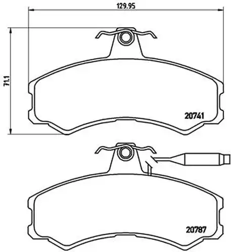 накладки BREMBO P 23 022