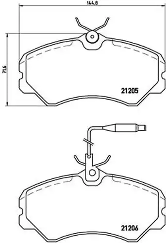 накладки BREMBO P 23 023