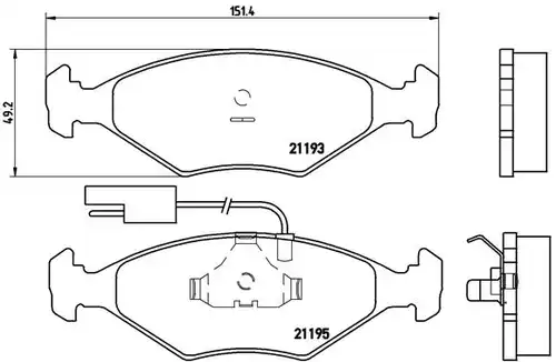 накладки BREMBO P 23 039
