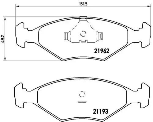 накладки BREMBO P 23 055