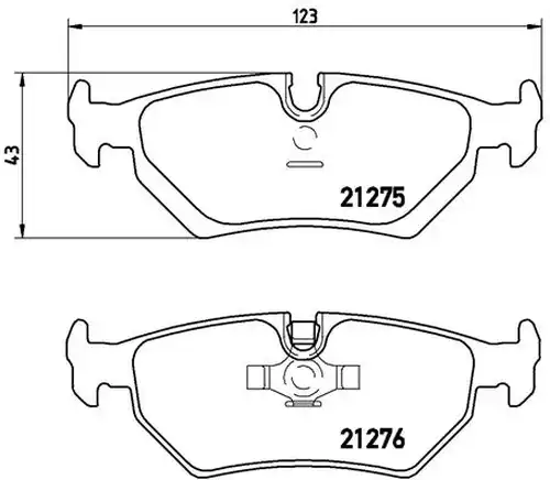 накладки BREMBO P 23 062