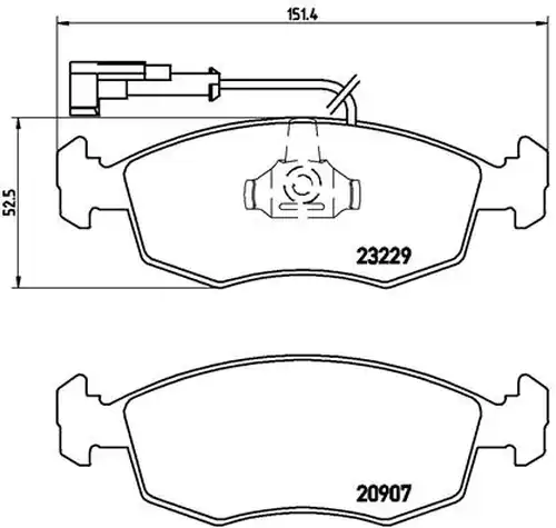 накладки BREMBO P 23 063