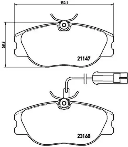 накладки BREMBO P 23 066