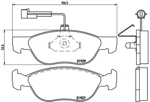 накладки BREMBO P 23 071