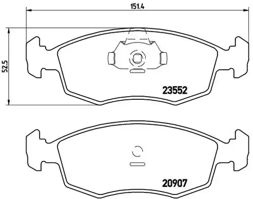 накладки BREMBO P 23 079