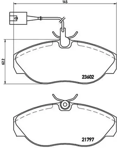 накладки BREMBO P 23 083