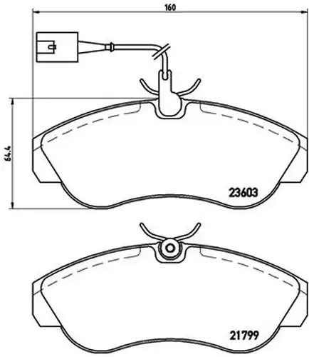 накладки BREMBO P 23 084