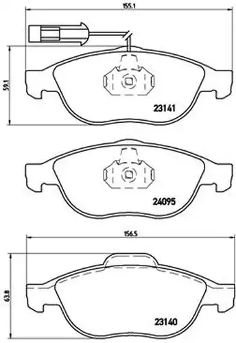 накладки BREMBO P 23 114