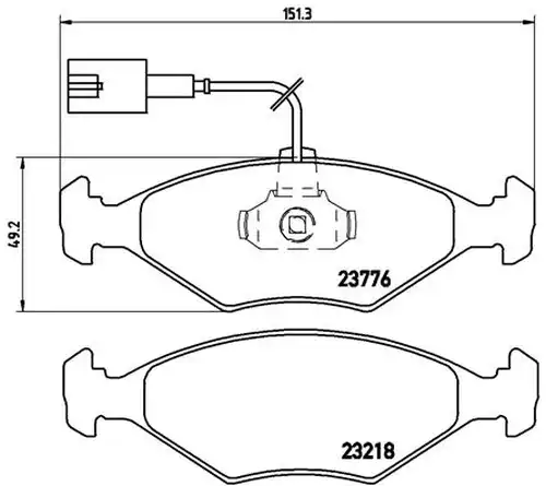накладки BREMBO P 23 122