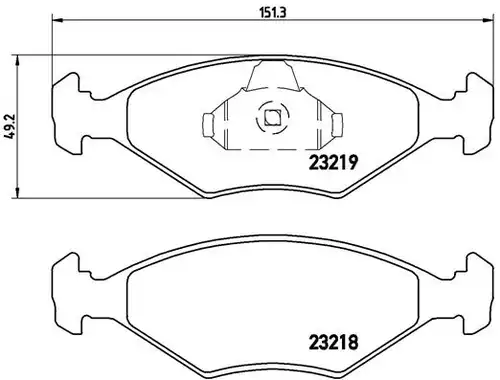 накладки BREMBO P 23 124