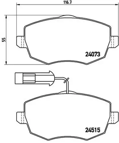 накладки BREMBO P 23 128