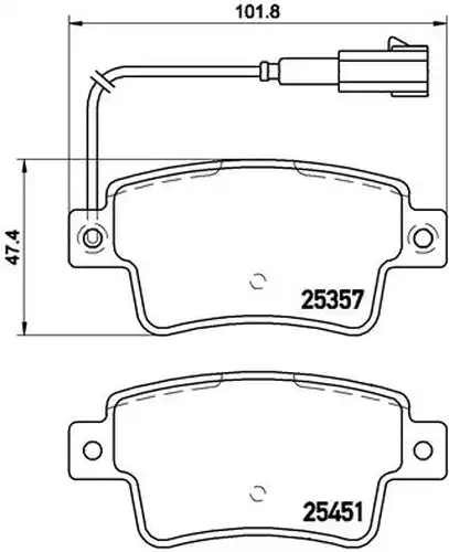 накладки BREMBO P 23 142
