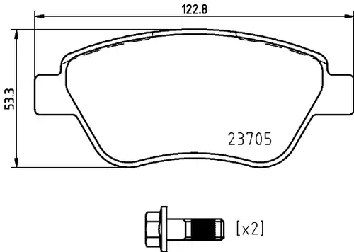 накладки BREMBO P 23 169