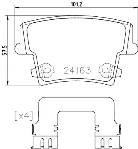 накладки BREMBO P 23 175