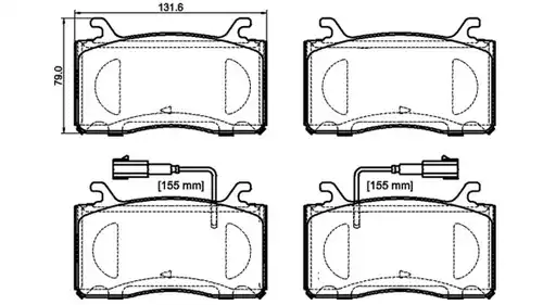 накладки BREMBO P 23 185