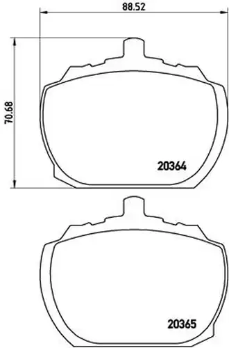 накладки BREMBO P 24 004