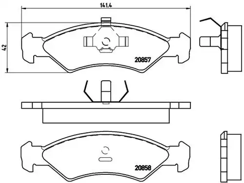 накладки BREMBO P 24 016