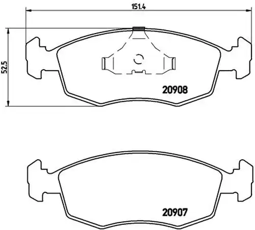 накладки BREMBO P 24 019