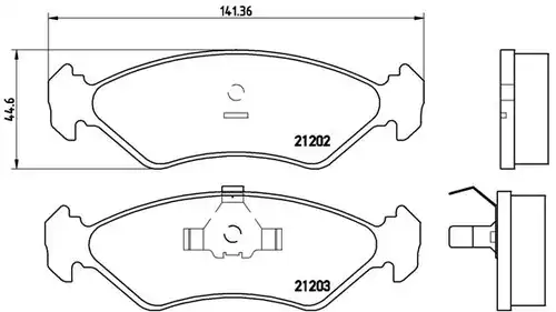 накладки BREMBO P 24 028