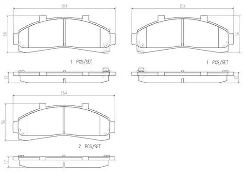 накладки BREMBO P 24 041