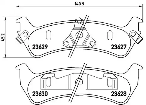 накладки BREMBO P 24 042